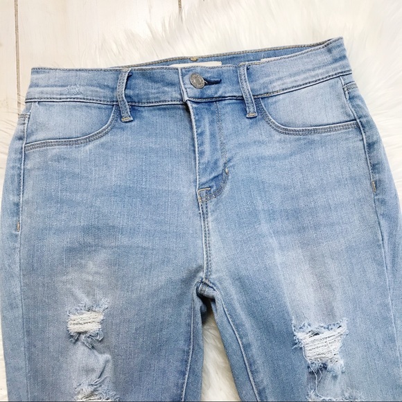 PacSun Light Wash Distressed Jeggings Jeans Skinny - Picture 3 of 9